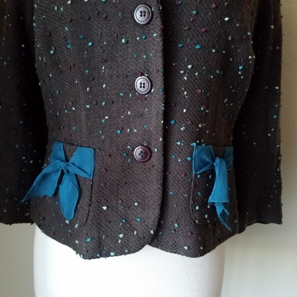 Hi Studio Jonathan Martin Brown Tweed Blazer - Picture 3 of 8